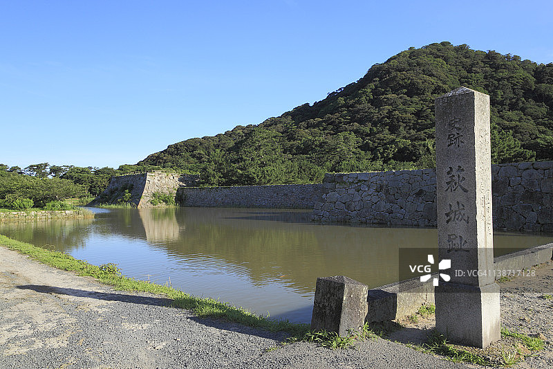 日本萩城遗址图片素材