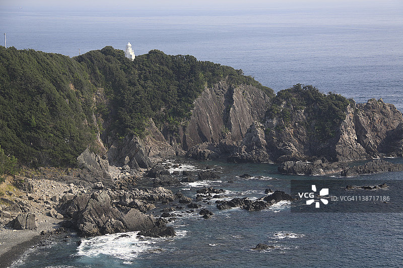 日本高知县土佐清水市金洲岬图片素材