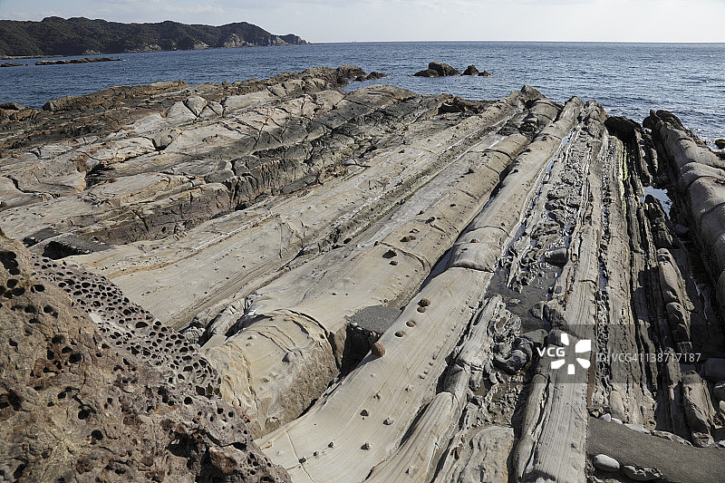 日本高知县土佐清水龙串海岸图片素材