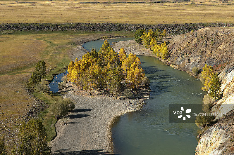 鄂尔浑河谷的景观图片素材