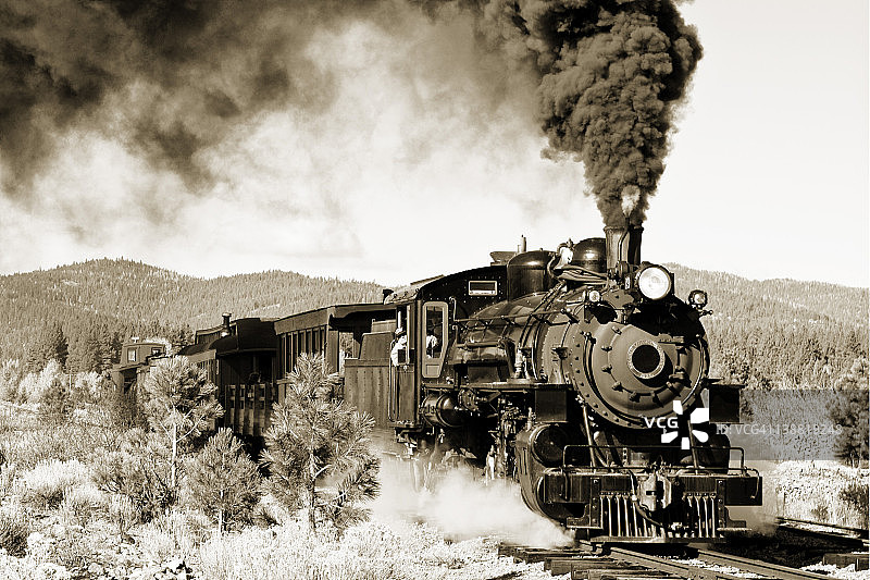 古董蒸汽机图片素材