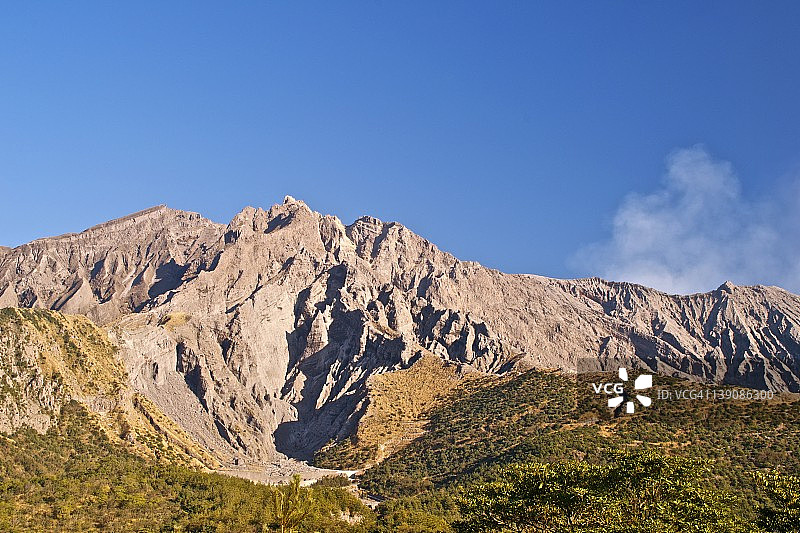 鹿儿岛的火山图片素材