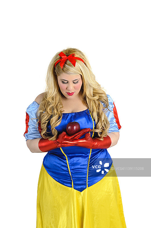 白雪公主与毒苹果图片素材