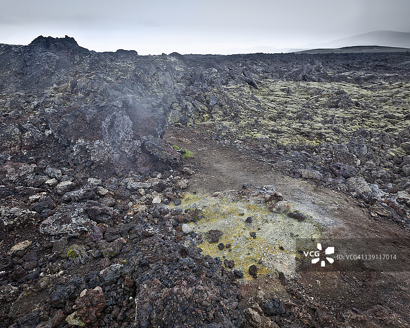 Leirhnjukur地热火山区图片素材