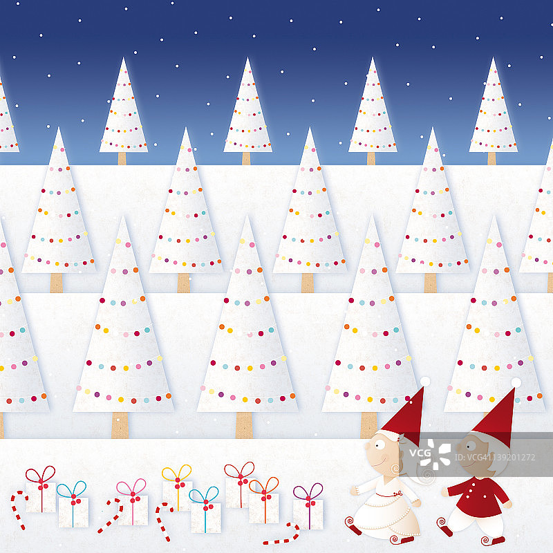 十二月小矮人图片素材