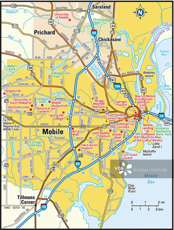 阿拉巴马州莫比尔地区图片素材
