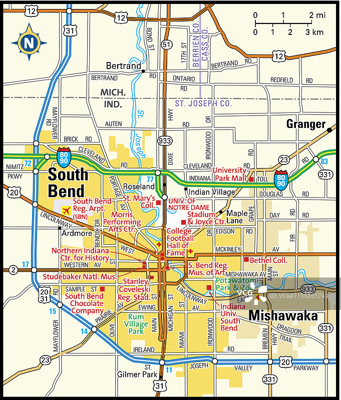 印第安纳州南本德地区图片素材