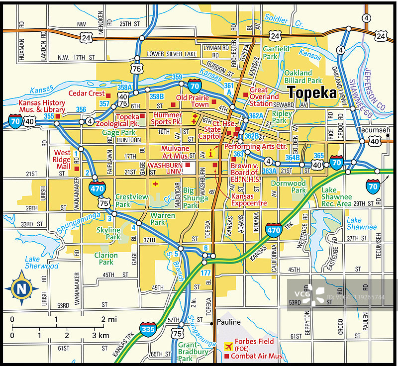 堪萨斯州托皮卡地区图片素材