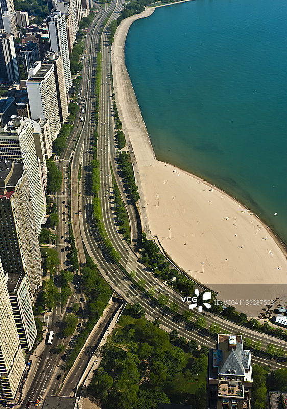 芝加哥湖滨大道图片素材
