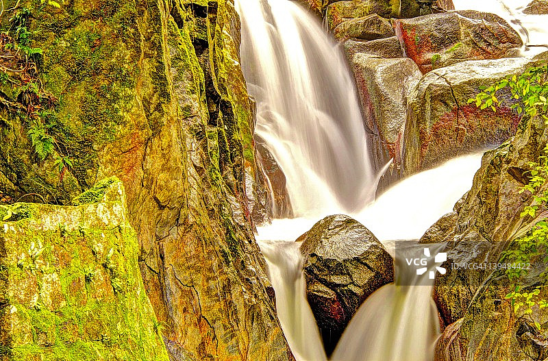 关门瀑布图片素材