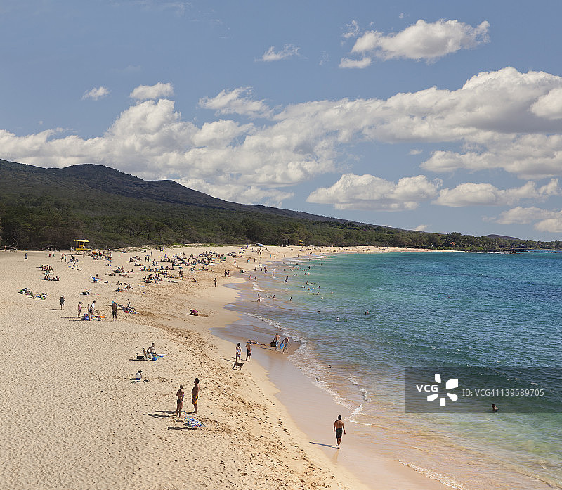 迷人的夏威夷海滩（马凯纳州立公园）图片素材