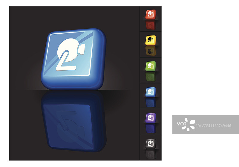 3D摄像头按钮设计图片素材