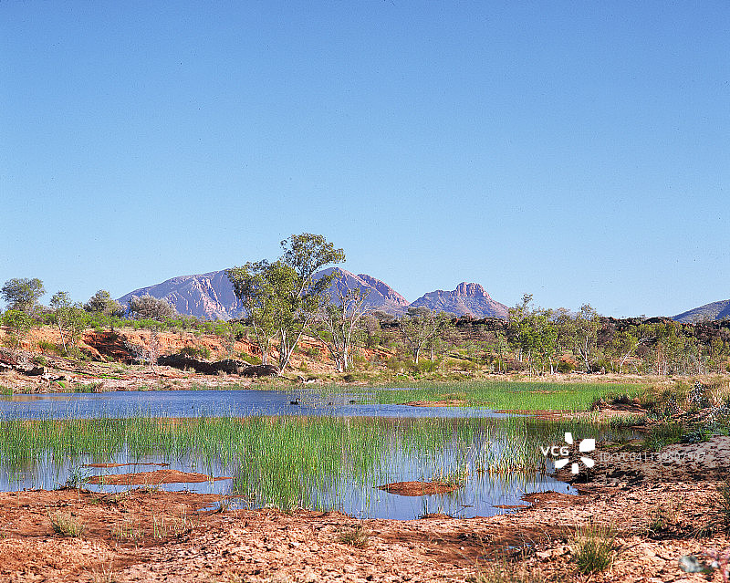 芬克河与桑德山，西麦克唐奈山脉，北部领地图片素材