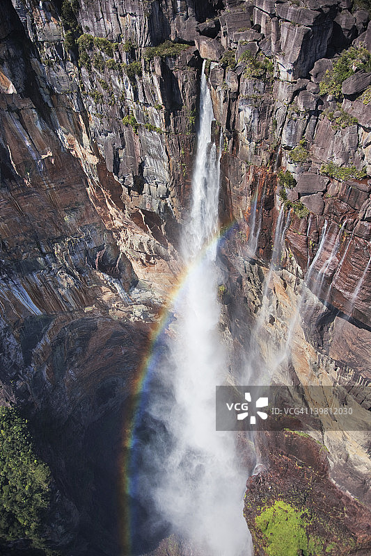 委内瑞拉卡奈马国家公园的天使瀑布图片素材