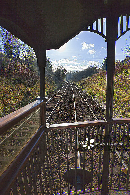 苏格兰皇家列车观景车厢图片素材