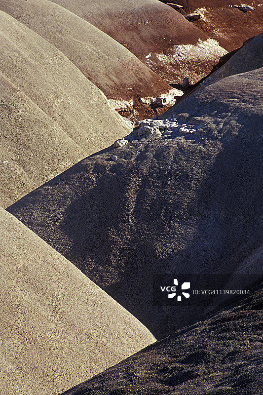 美国犹他州国会礁国家公园外的膨润土山图片素材