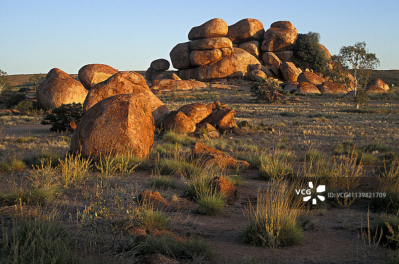 澳大利亚北部地区的魔鬼大理石图片素材