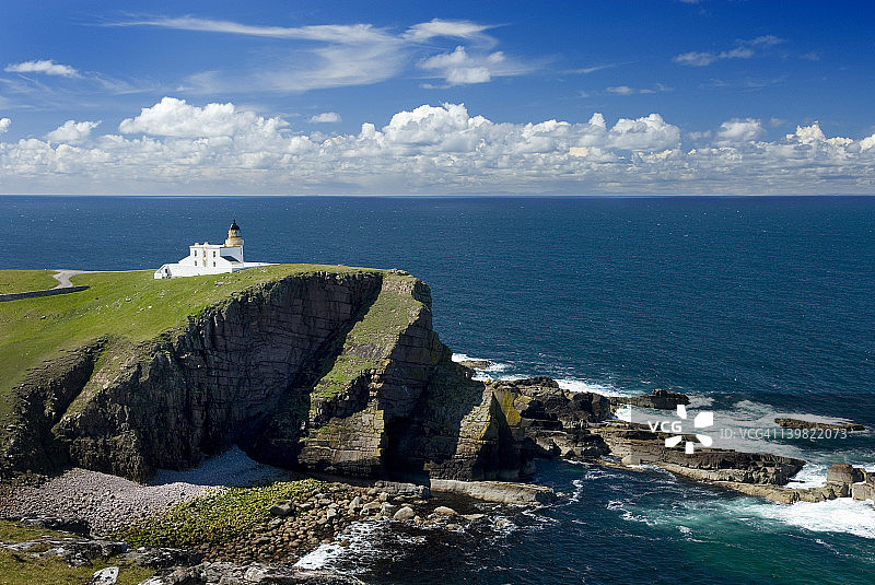 英国苏格兰斯托尔角斯托尔灯塔图片素材
