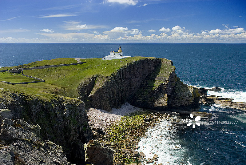 英国苏格兰斯托尔角斯托尔灯塔图片素材