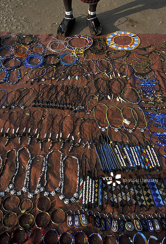 坦桑尼亚桑给巴尔的马赛珠饰图片素材