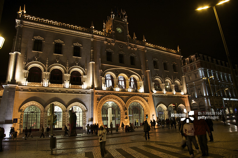 罗西奥火车站，葡萄牙里斯本图片素材