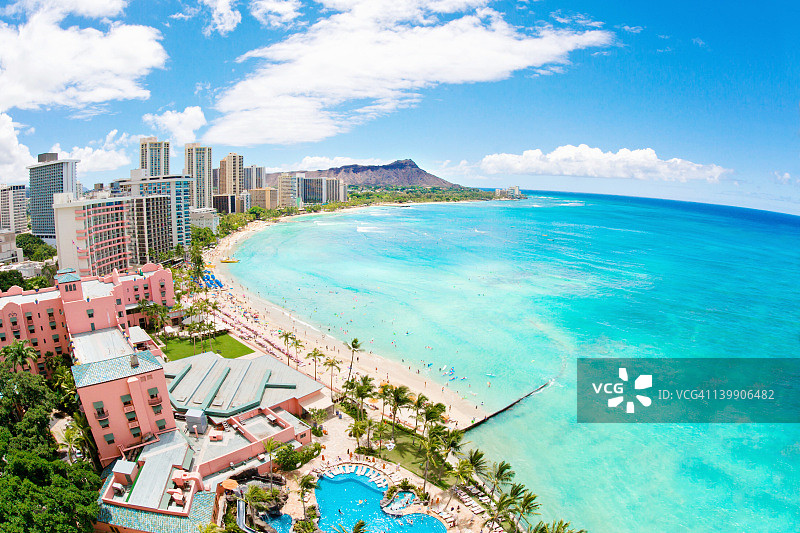 威基基海滩图片素材