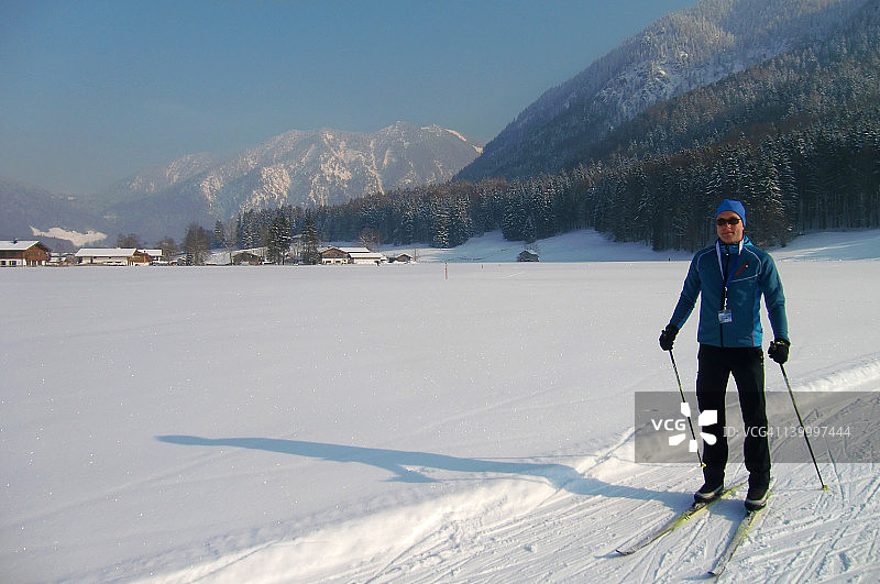 在罗塔赫-埃根的越野滑雪图片素材