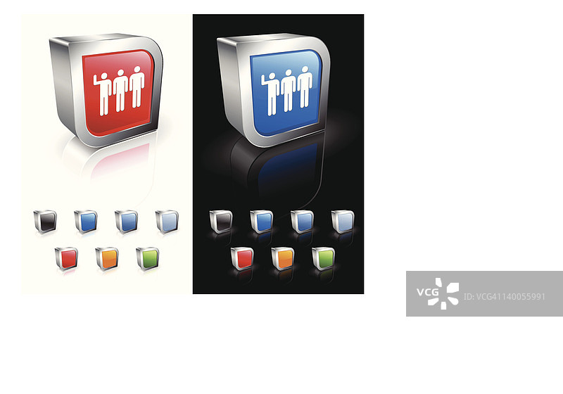 志愿者3D免版税矢量艺术图片素材