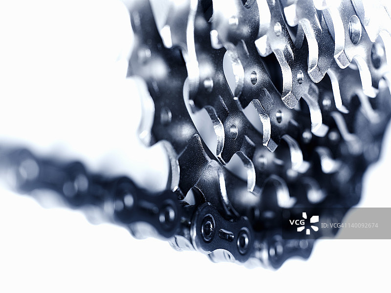 自行车齿轮和链条图片素材