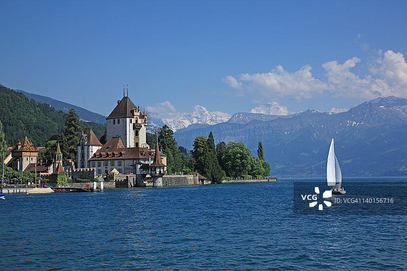 瑞士图恩湖图片素材