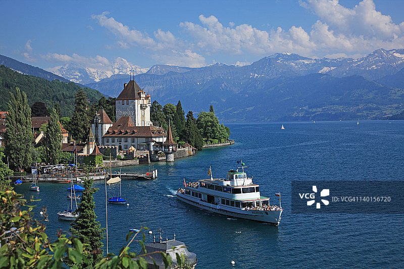 瑞士图恩湖图片素材