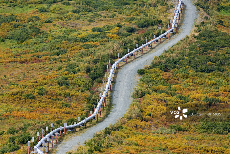 阿拉斯加输油管道图片素材