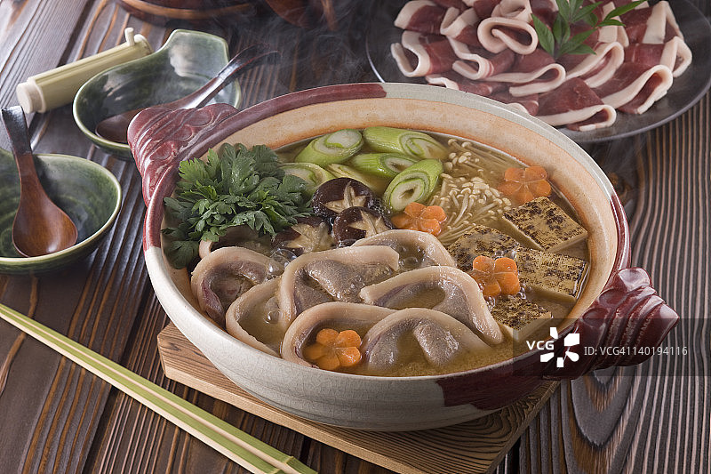 牡丹锅图片素材