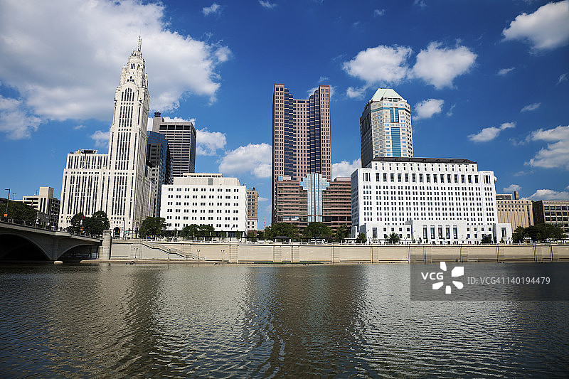 美国俄亥俄州哥伦布市天际线图片素材