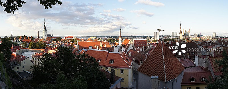 爱沙尼亚塔林全景图片素材