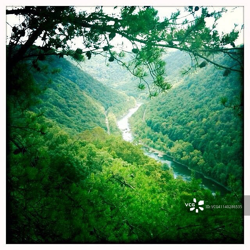 新河峡谷瞭望台图片素材