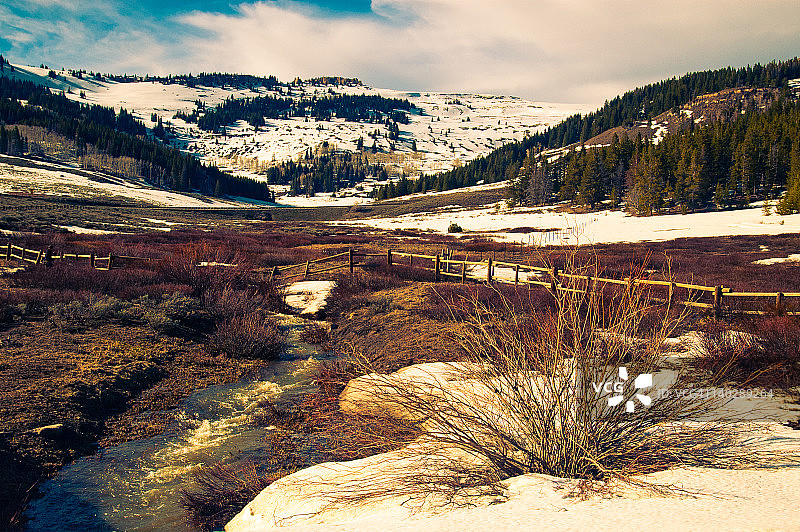 下雪的景色图片素材