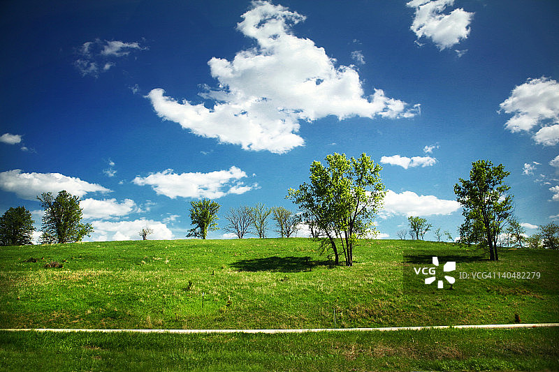 爱荷华州乡村的午后图片素材