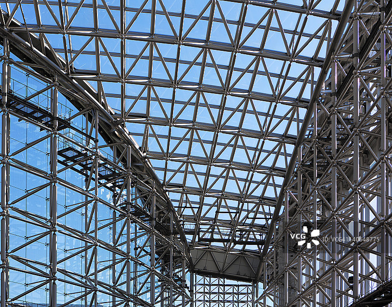 现代屋顶铝管图片素材