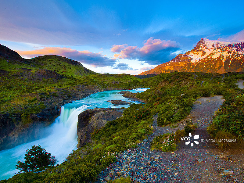 百内格朗德和萨尔托格朗德的光线图片素材