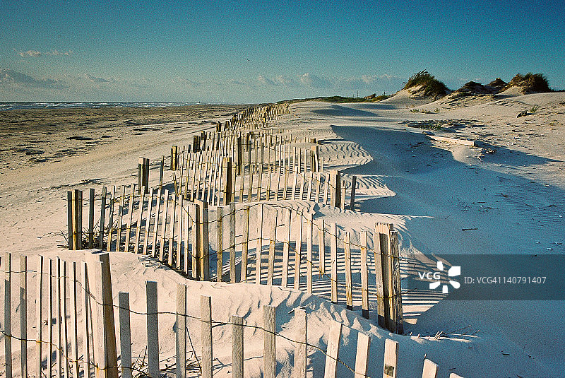 沙丘护栏图片素材