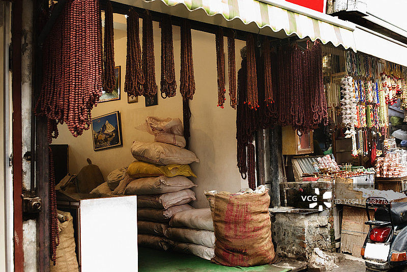杂货店，哈里瓦，北阿坎德邦，印度图片素材