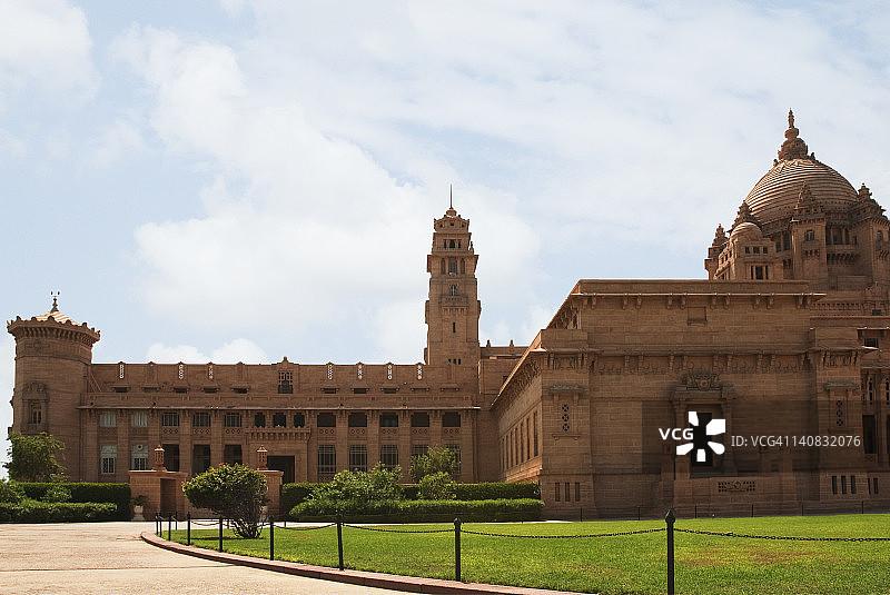 印度拉贾斯坦邦焦特布尔乌迈德·巴旺宫外墙图片素材