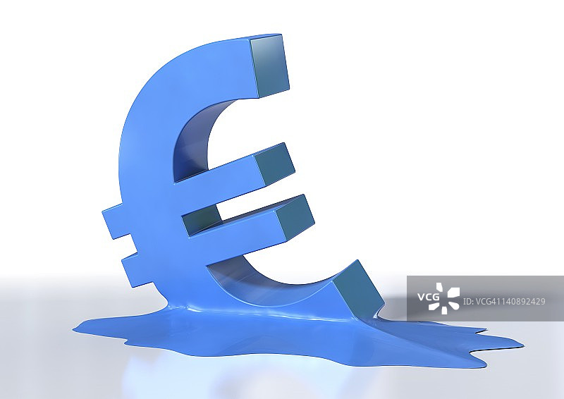 欧元危机概念艺术图片素材