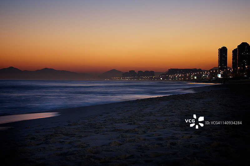 日落海滩图片素材