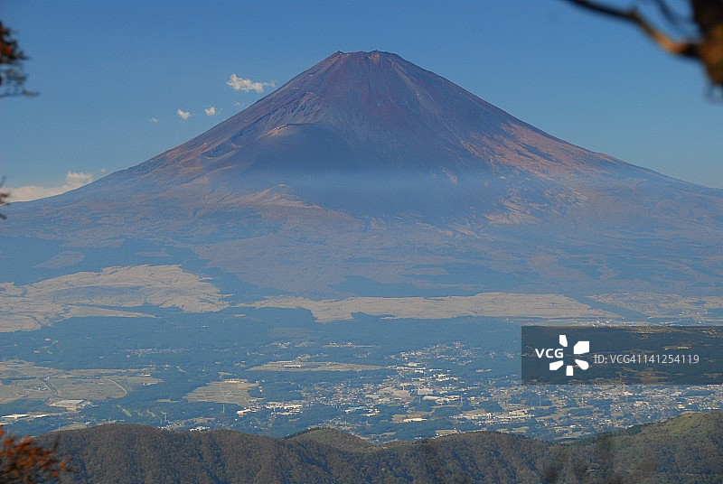 彩色富士山图片素材