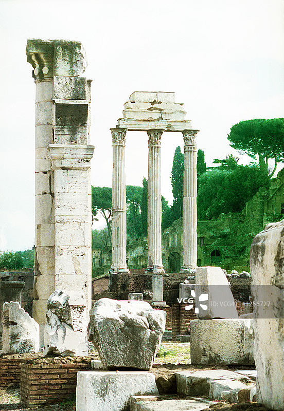 罗马广场卡斯托尔和波吕克斯神庙图片素材