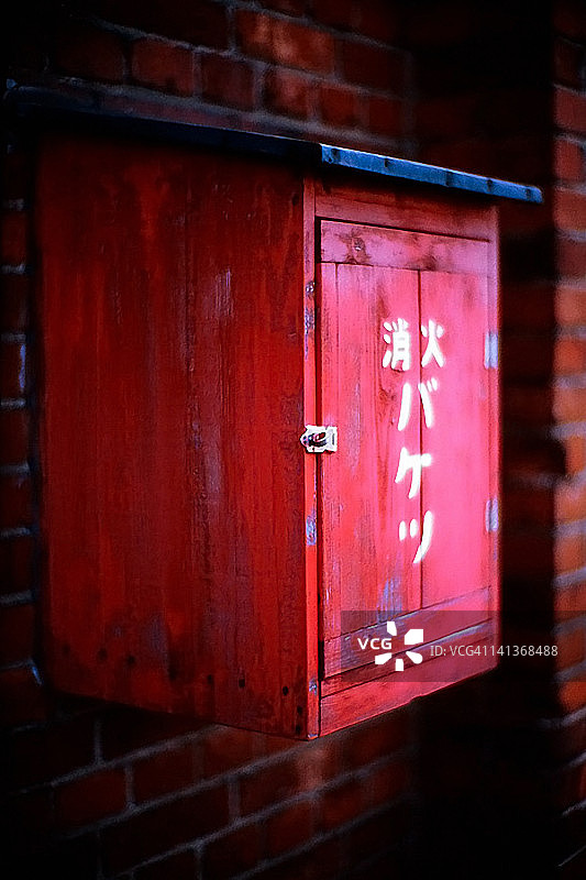 消防水桶箱图片素材