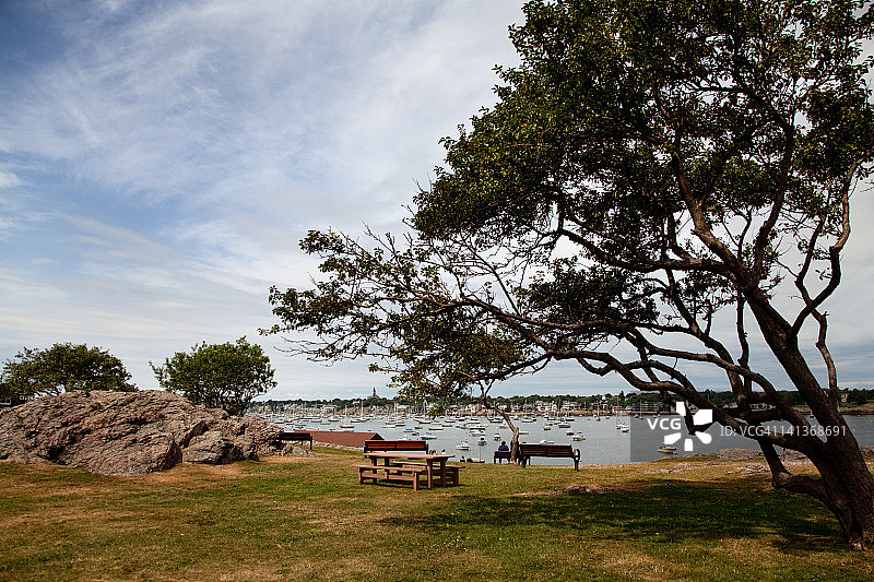 新英格兰小镇图片素材