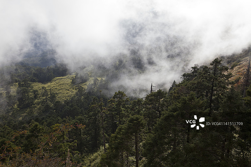 中国台湾南投县的群山图片素材